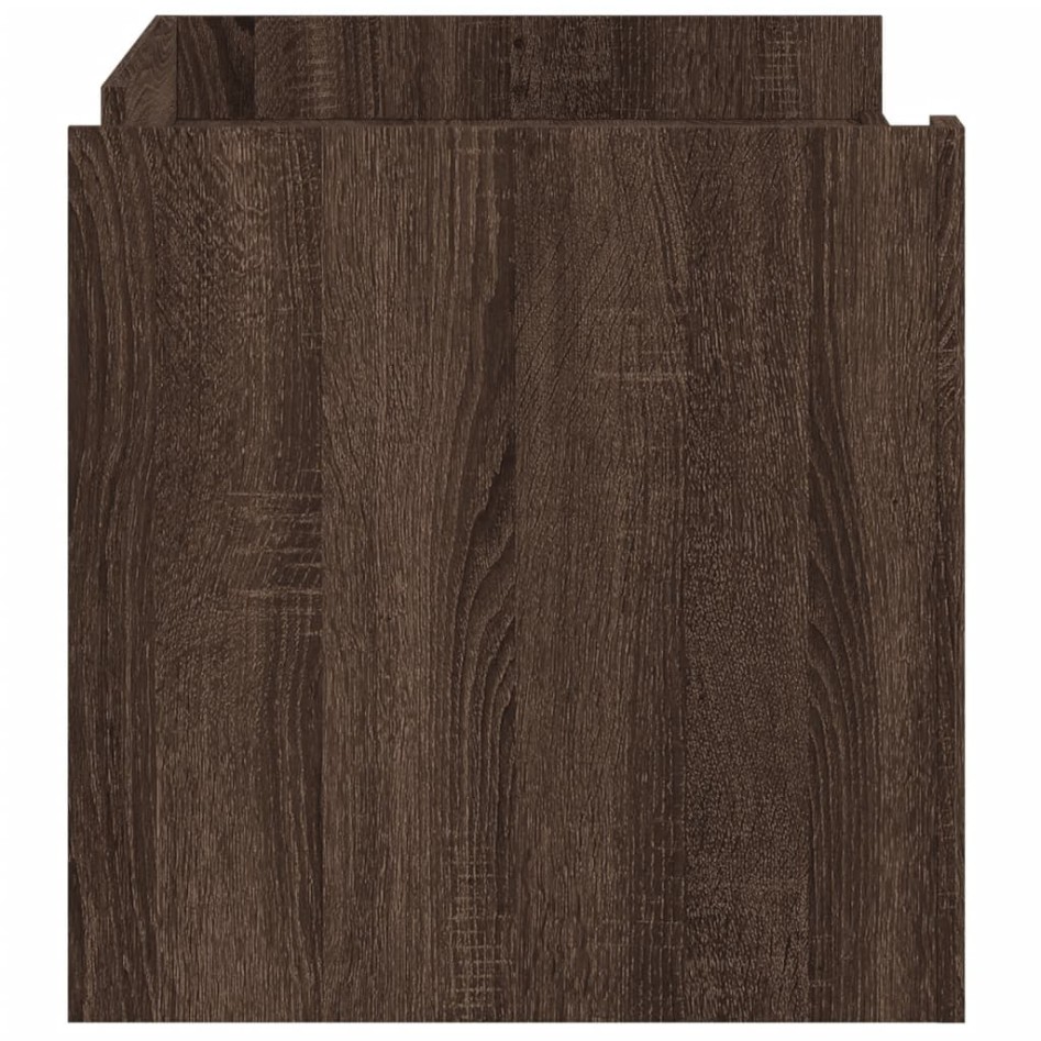 Mesa de centro madera de ingeniería marrón roble 100x50x50