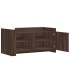 Mesa de centro madera de ingeniería marrón roble 100x50x50