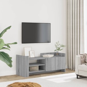 Mueble de TV madera contrachapada gris Sonoma 100x35x40