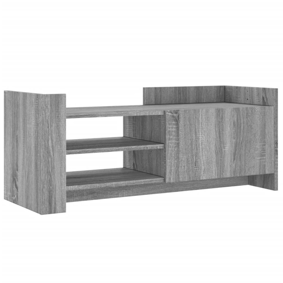 Mueble de TV madera contrachapada gris Sonoma 100x35x40