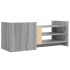 Mueble de TV madera contrachapada gris Sonoma 100x35x40