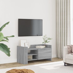 Mueble de TV madera de ingeniería gris Sonoma 80x35x40