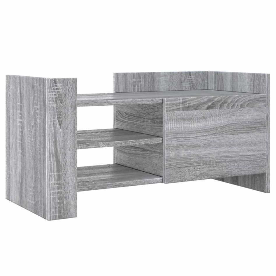 Mueble de TV madera de ingeniería gris Sonoma 80x35x40