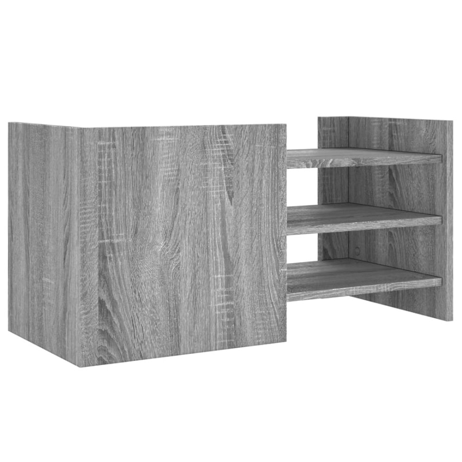 Mueble de TV madera de ingeniería gris Sonoma 80x35x40