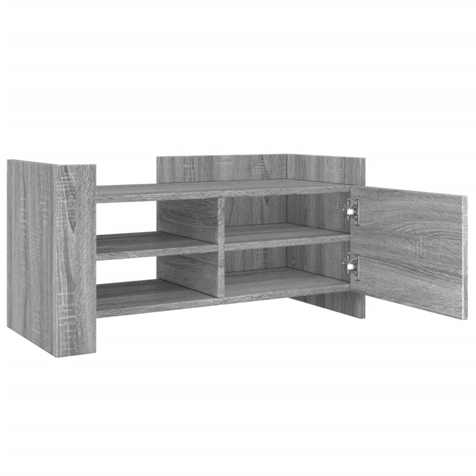 Mueble de TV madera de ingeniería gris Sonoma 80x35x40