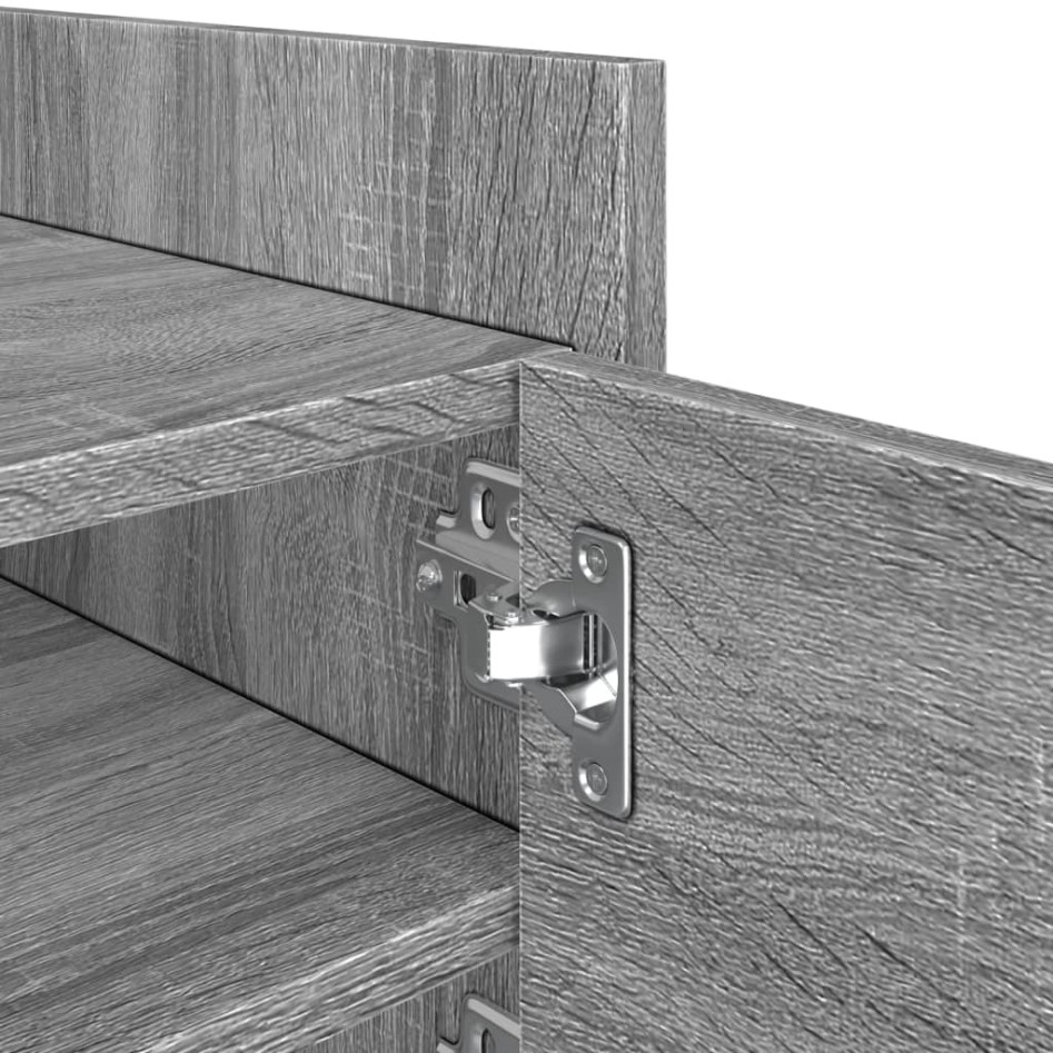 Mueble de TV madera de ingeniería gris Sonoma 80x35x40