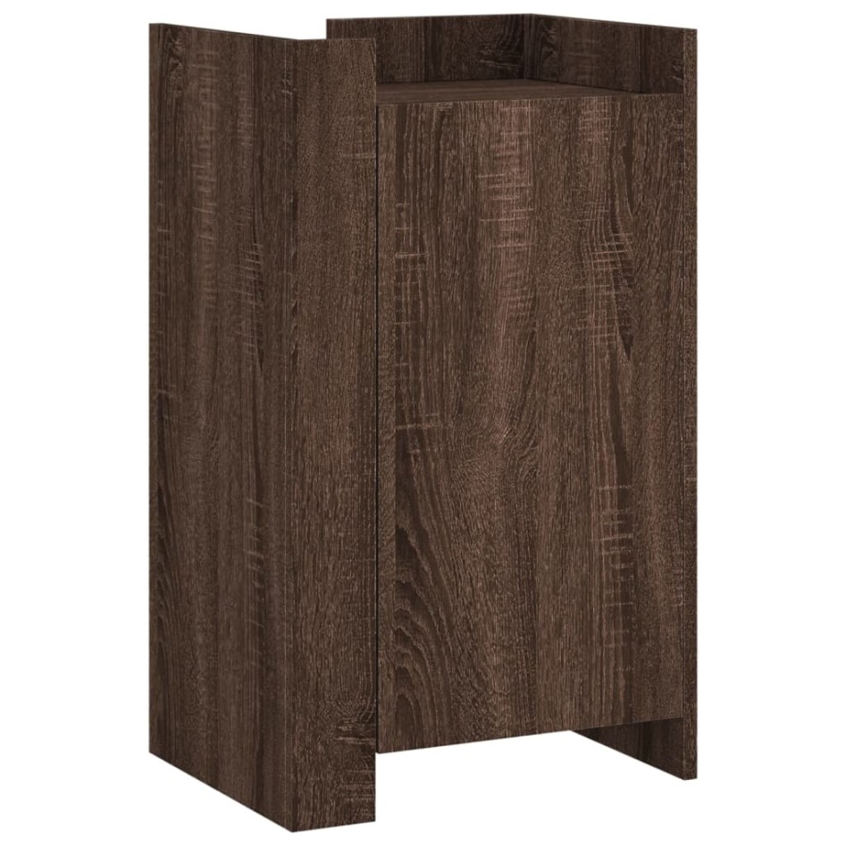 Aparador madera contrachapada marrón roble 45x35x75