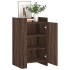Aparador madera contrachapada marrón roble 45x35x75
