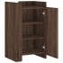 Aparador madera contrachapada marrón roble 45x35x75