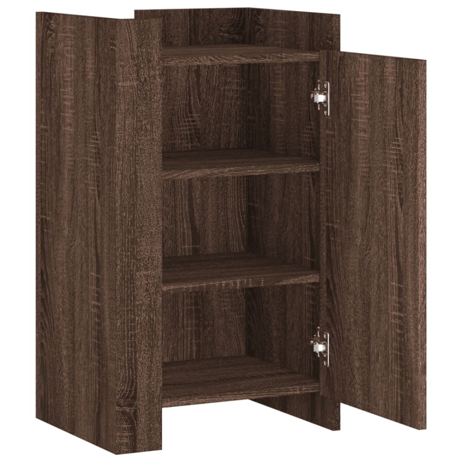 Aparador madera contrachapada marrón roble 45x35x75