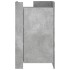 Aparador de madera de ingeniería gris hormigón 45x35x75