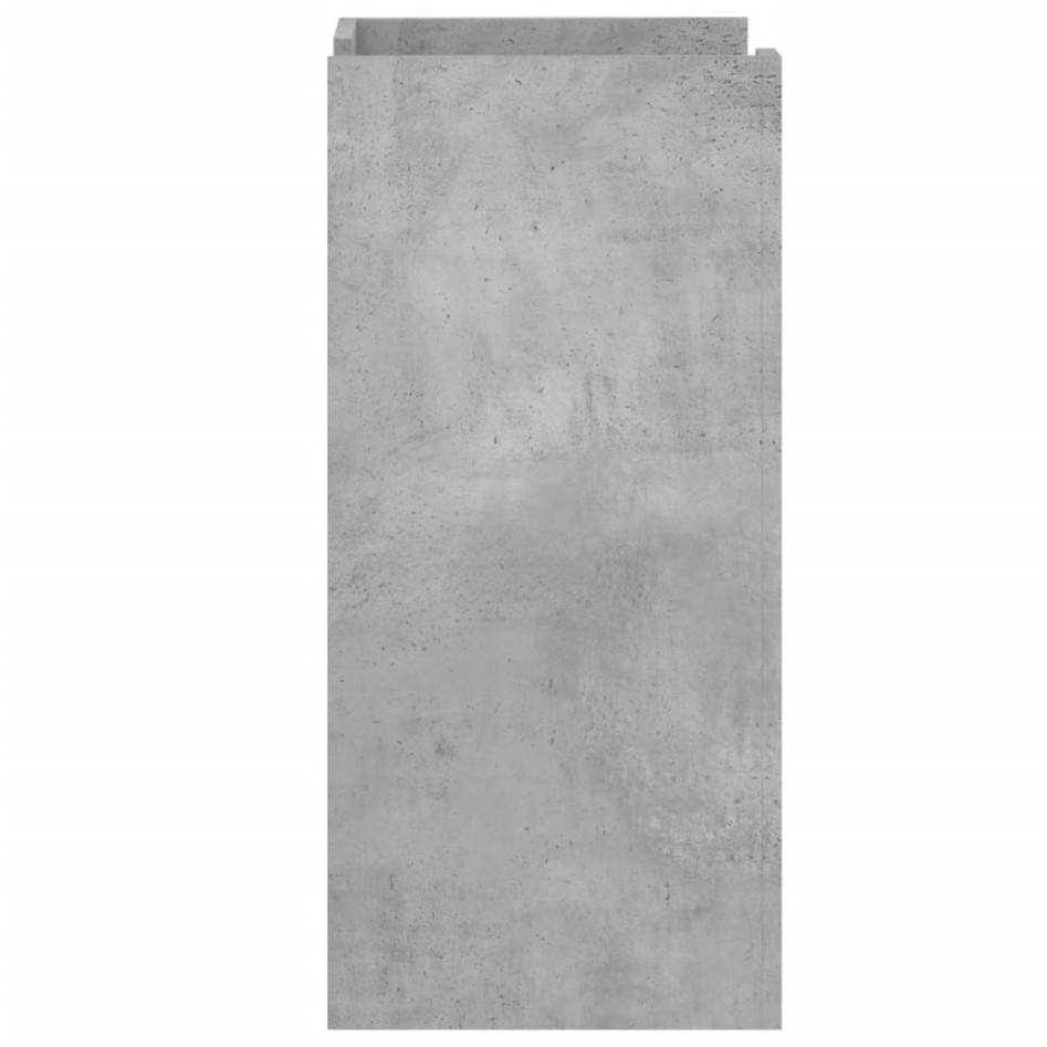 Aparador de madera de ingeniería gris hormigón 45x35x75