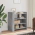 Aparador de madera contrachapada gris hormigón 73,5x35x75