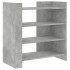 Aparador de madera contrachapada gris hormigón 73,5x35x75