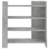 Aparador de madera contrachapada gris hormigón 73,5x35x75