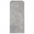 Aparador de madera contrachapada gris hormigón 73,5x35x75