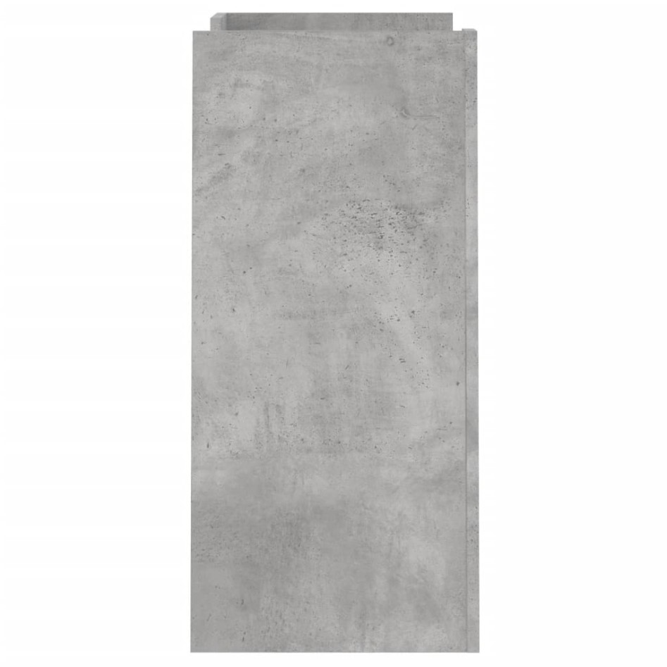 Aparador de madera contrachapada gris hormigón 73,5x35x75
