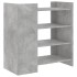Aparador de madera contrachapada gris hormigón 73,5x35x75