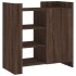 Aparador de madera de ingeniería marrón roble 73,5x35x75