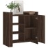 Aparador de madera de ingeniería marrón roble 73,5x35x75