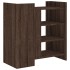 Aparador de madera de ingeniería marrón roble 73,5x35x75