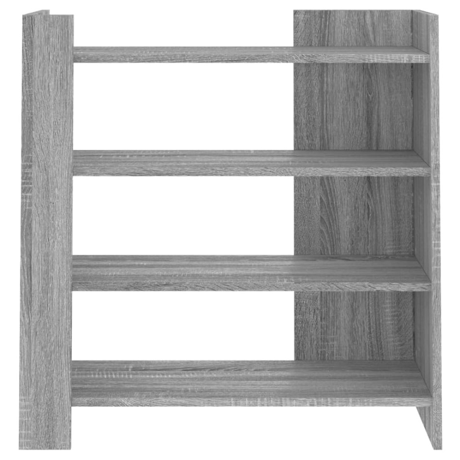 Aparador de madera de ingeniería gris Sonoma 73,5x35x75