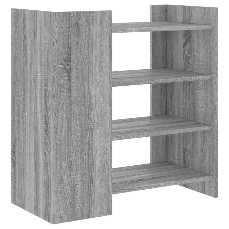 Aparador de madera de ingeniería gris Sonoma 73,5x35x75
