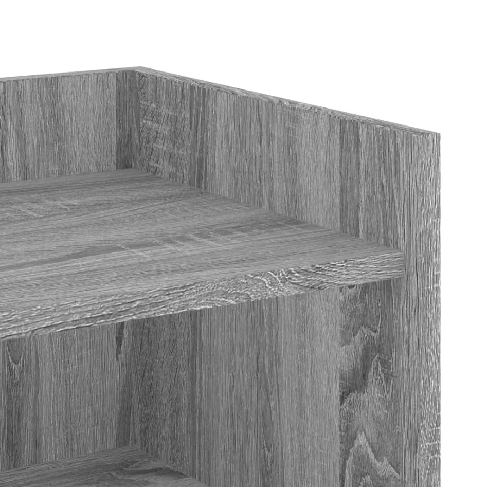 Aparador de madera de ingeniería gris Sonoma 73,5x35x75