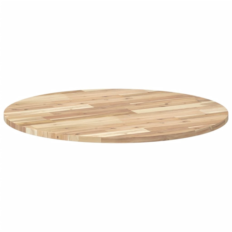 Tablero de mesa redondo madera maciza de acacia Ø80x2
