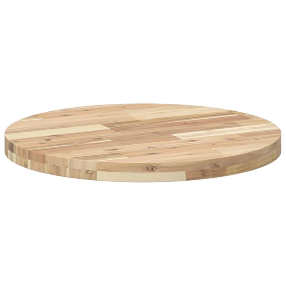 Tablero de mesa redondo madera maciza de acacia Ø60x4