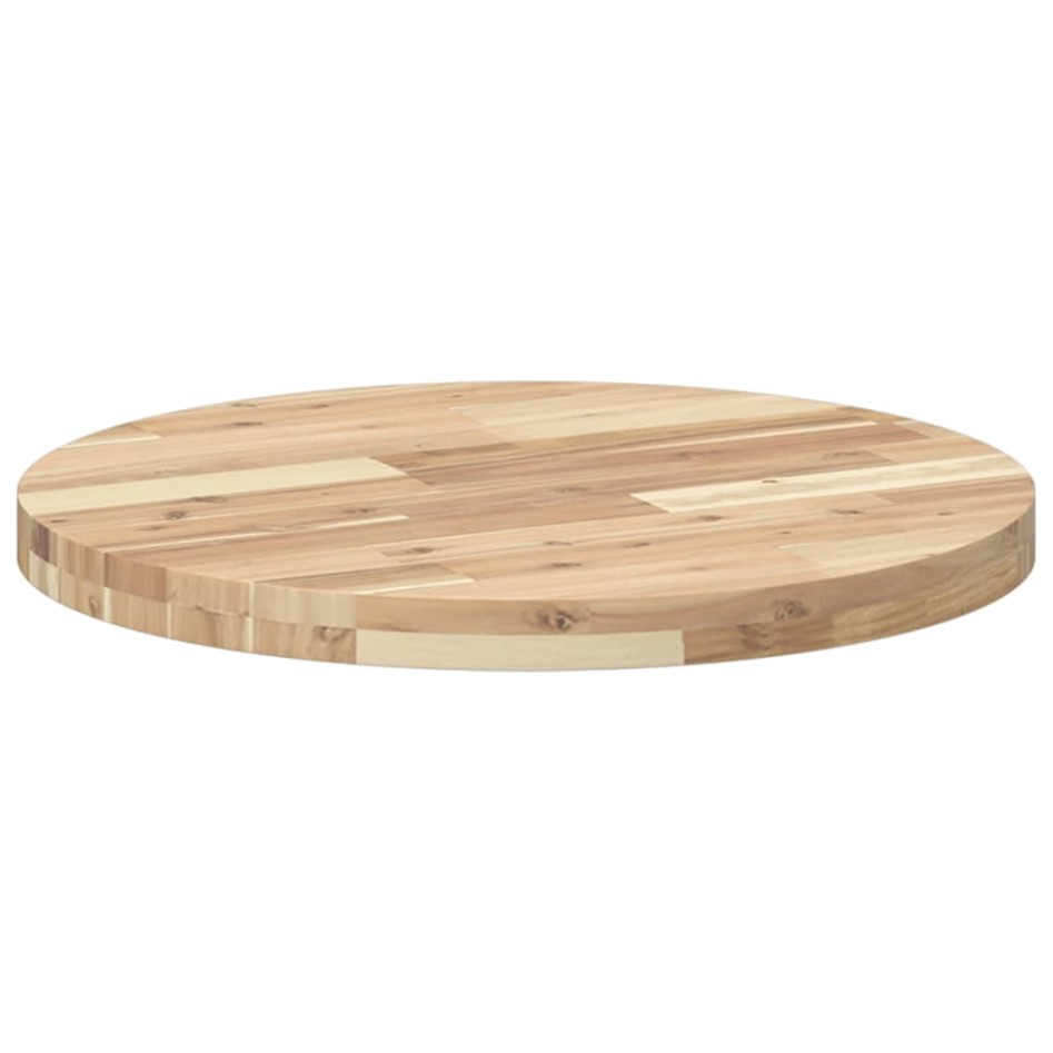 Tablero de mesa redondo madera maciza de acacia Ø60x4