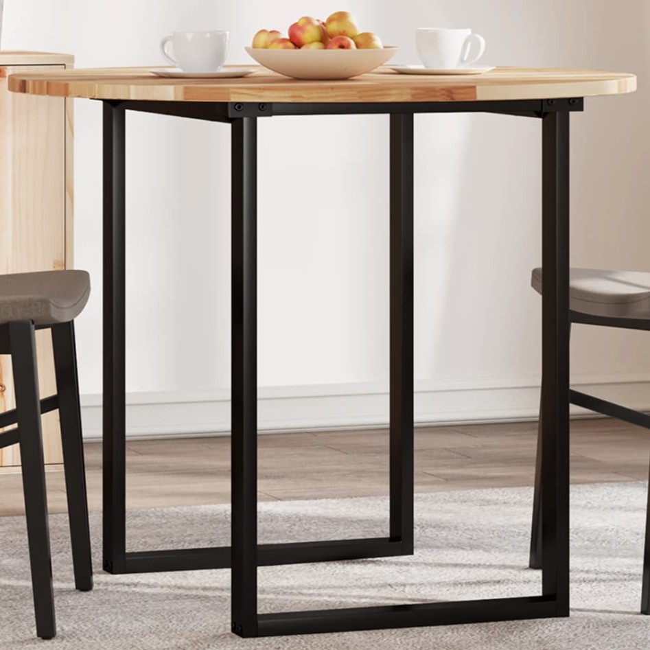 Tablero de mesa redondo madera maciza de acacia Ø90x2