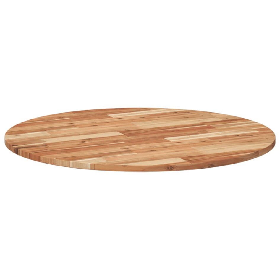 Tablero de mesa redondo madera maciza de acacia Ø90x2