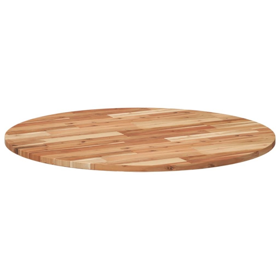 Tablero de mesa redondo madera maciza de acacia Ø90x2
