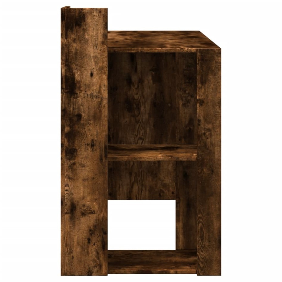 Escritorio madera de ingeniería roble ahumado 103,5x56,5x94