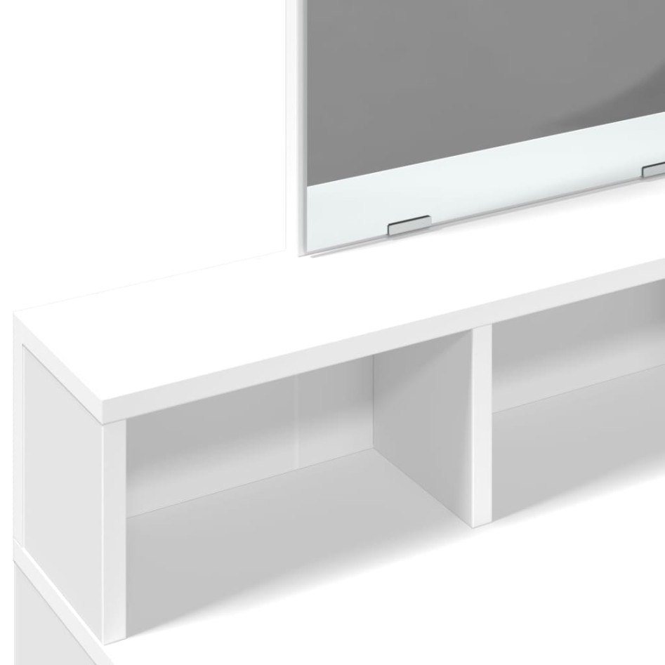 Tocador con espejo blanco 80x41x144,5