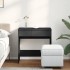 Tocador con espejo negro 73x46,5x120
