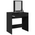 Tocador con espejo negro 73x46,5x120