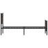 Estructura de cama sin colchón metal roble ahumado 100x190