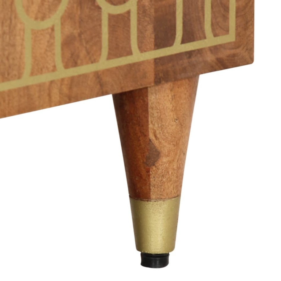 Armario auxiliar madera maciza de mango 60x33x75