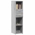 Aparador alto madera de ingeniería gris Sonoma 30x42,5x124