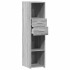 Aparador alto madera de ingeniería gris Sonoma 30x42,5x124