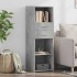 Aparador alto madera de ingeniería gris hormigón 40x42,5x124