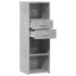 Aparador alto madera de ingeniería gris hormigón 40x42,5x124
