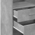 Aparador alto madera de ingeniería gris hormigón 40x42,5x124