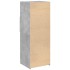 Aparador alto madera de ingeniería gris hormigón 45x42,5x124