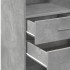 Aparador alto madera de ingeniería gris hormigón 45x42,5x124