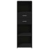 Aparador alto madera de ingeniería negro 40x42,5x124