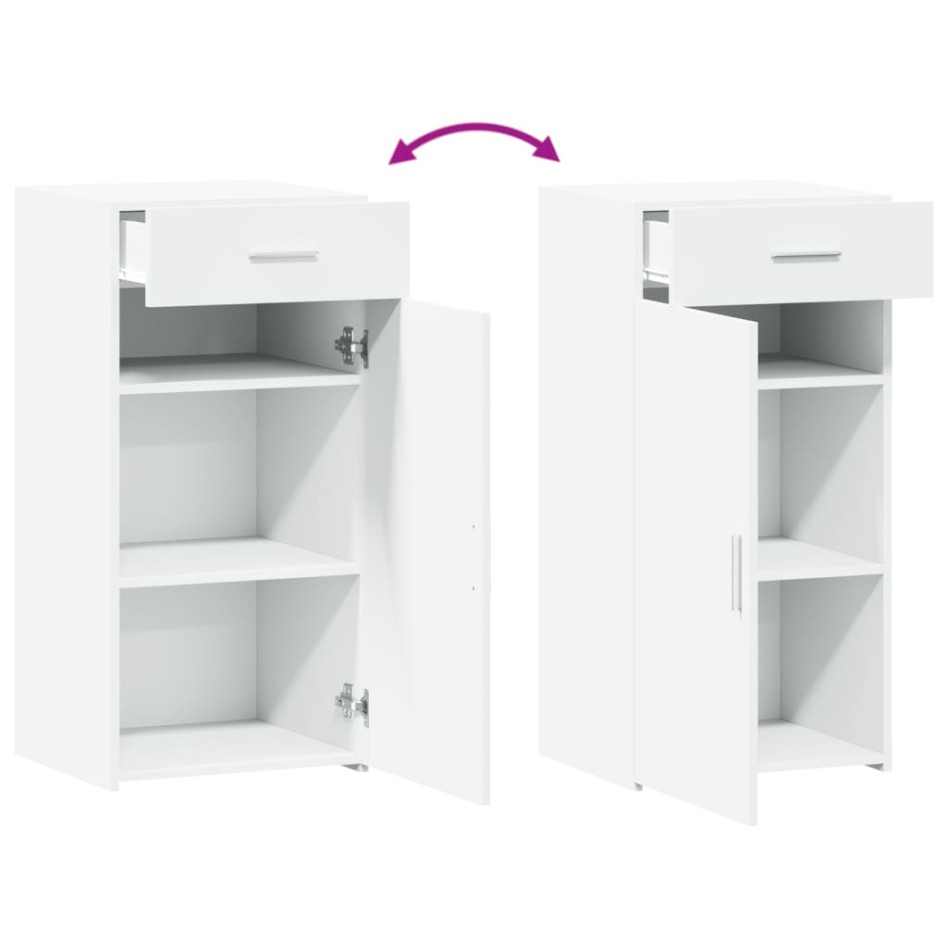 Aparador madera de ingeniería blanco 45x42,5x93