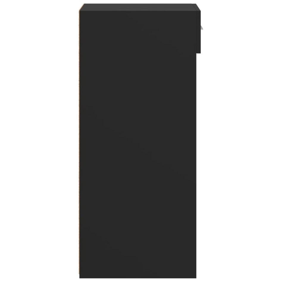 Aparador madera de ingeniería negro 45x42,5x93